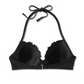 Women's Lightly Lined Ruffle Bikini Top Shade & Shore Black 34D