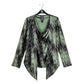 Clara Sunwoo - Crinkle Pleat Knit 2pc Cardigan And Cowl Tank Twinset