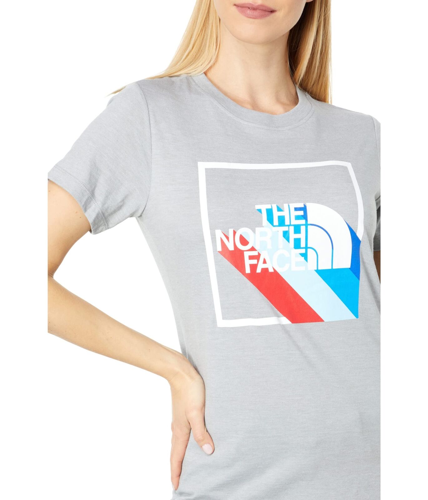 The North Face Women's Tri Blend Short Sleeve Tee Gray Size XX-Large