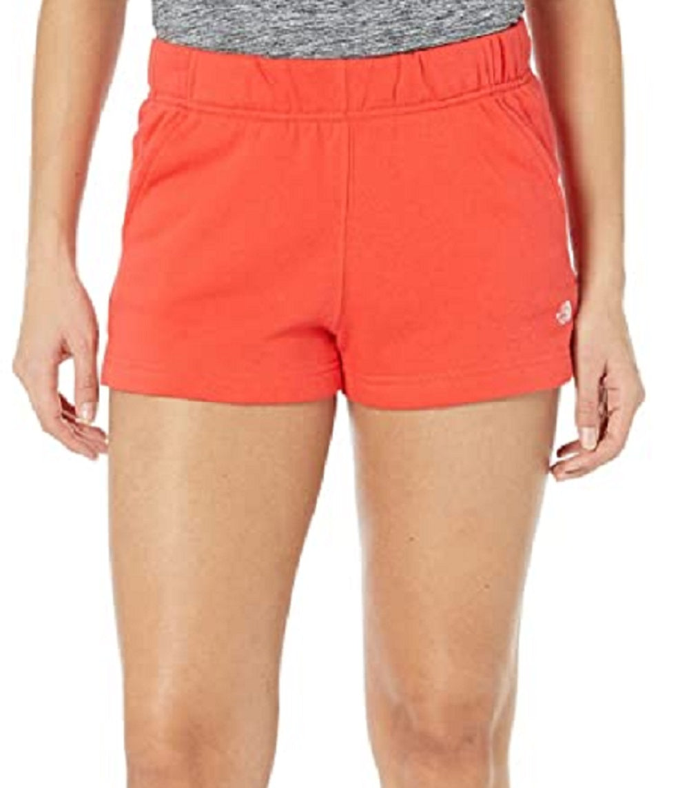 The North Face Women's Logo Shorts Red Size X-Large