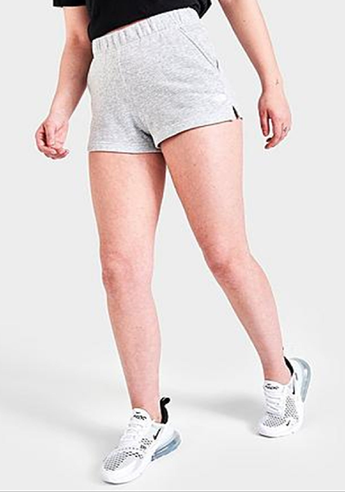 The North Face Women's Logo Shorts Gray Size X-Small