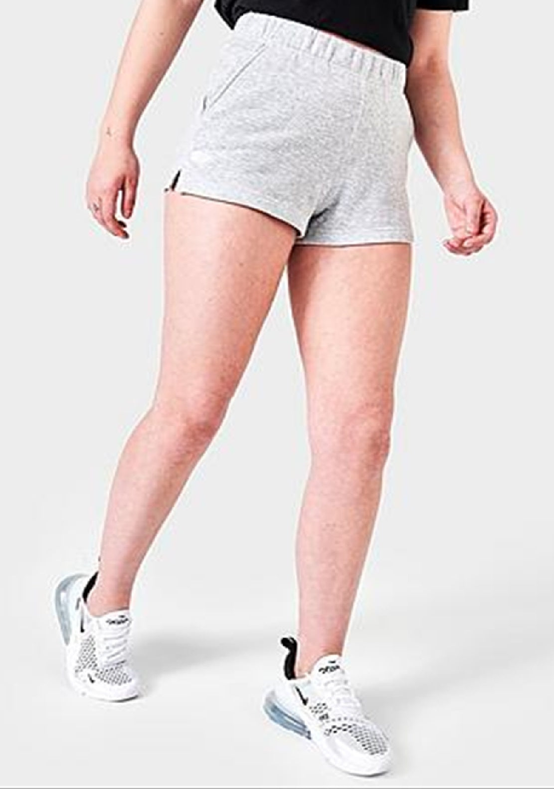 The North Face Women's Logo Shorts Gray Size X-Small