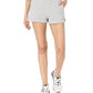 The North Face Women's Logo Shorts Cotton Gray Size Large