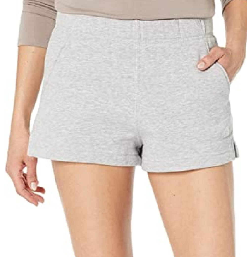 The North Face Women's Logo Shorts Cotton Gray Size Large