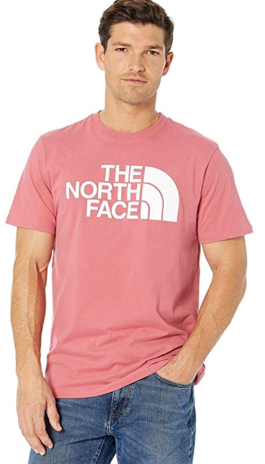 The North Face Men's Half Dome Tee Pink Size X-Large