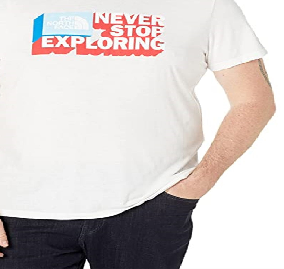 The North Face Men's Americana Tri Blend Short Sleeve Tee White Size Small