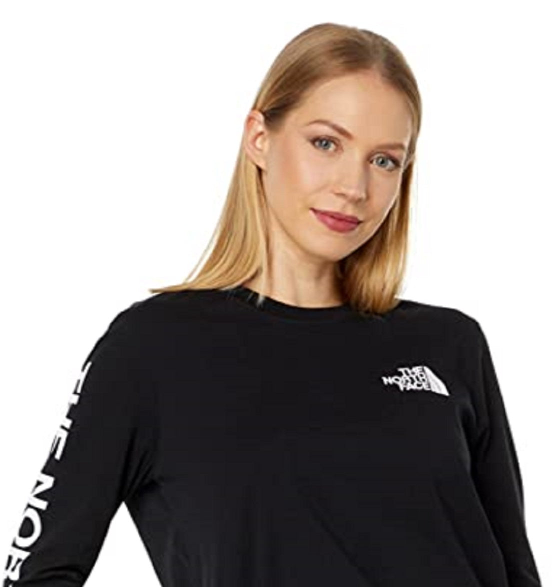 The North Face Women's Long Sleeve Hit Graphic Tee Black Size Medium