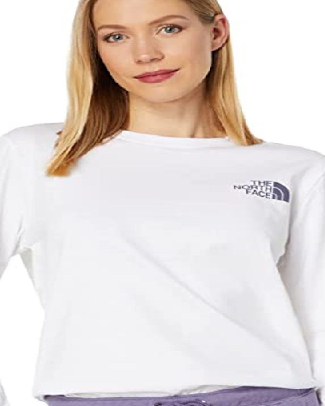 The North Face Women's Long Sleeve Hit Graphic Tee White Size Small