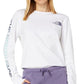 The North Face Women's Long Sleeve Hit Graphic Tee White Size Medium