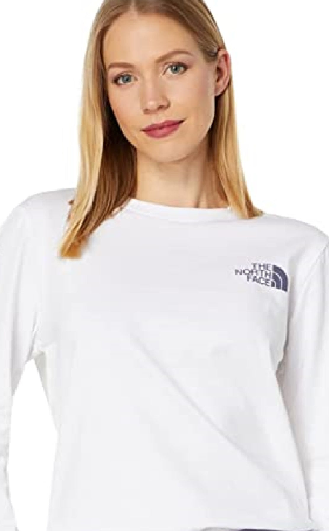 The North Face Women's Long Sleeve Hit Graphic Tee White Size Medium