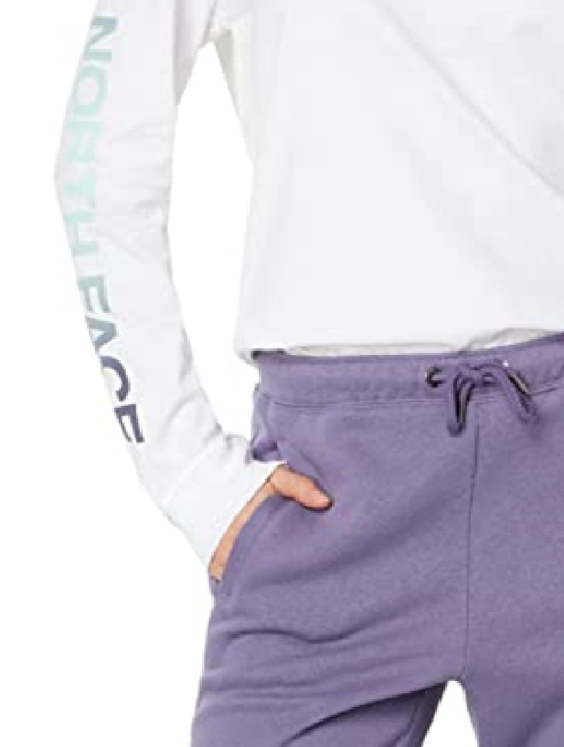 The North Face Women's Long Sleeve Hit Graphic Tee White Size Large