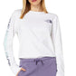 The North Face Women's Long Sleeve Hit Graphic Tee White Size X-Large