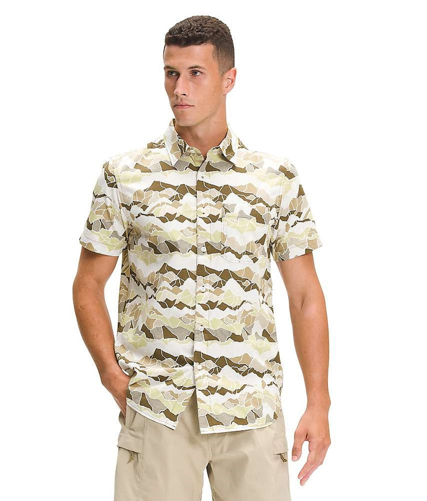 The North Face Men's Baytrail Pattern Shirt Green Size X-Large