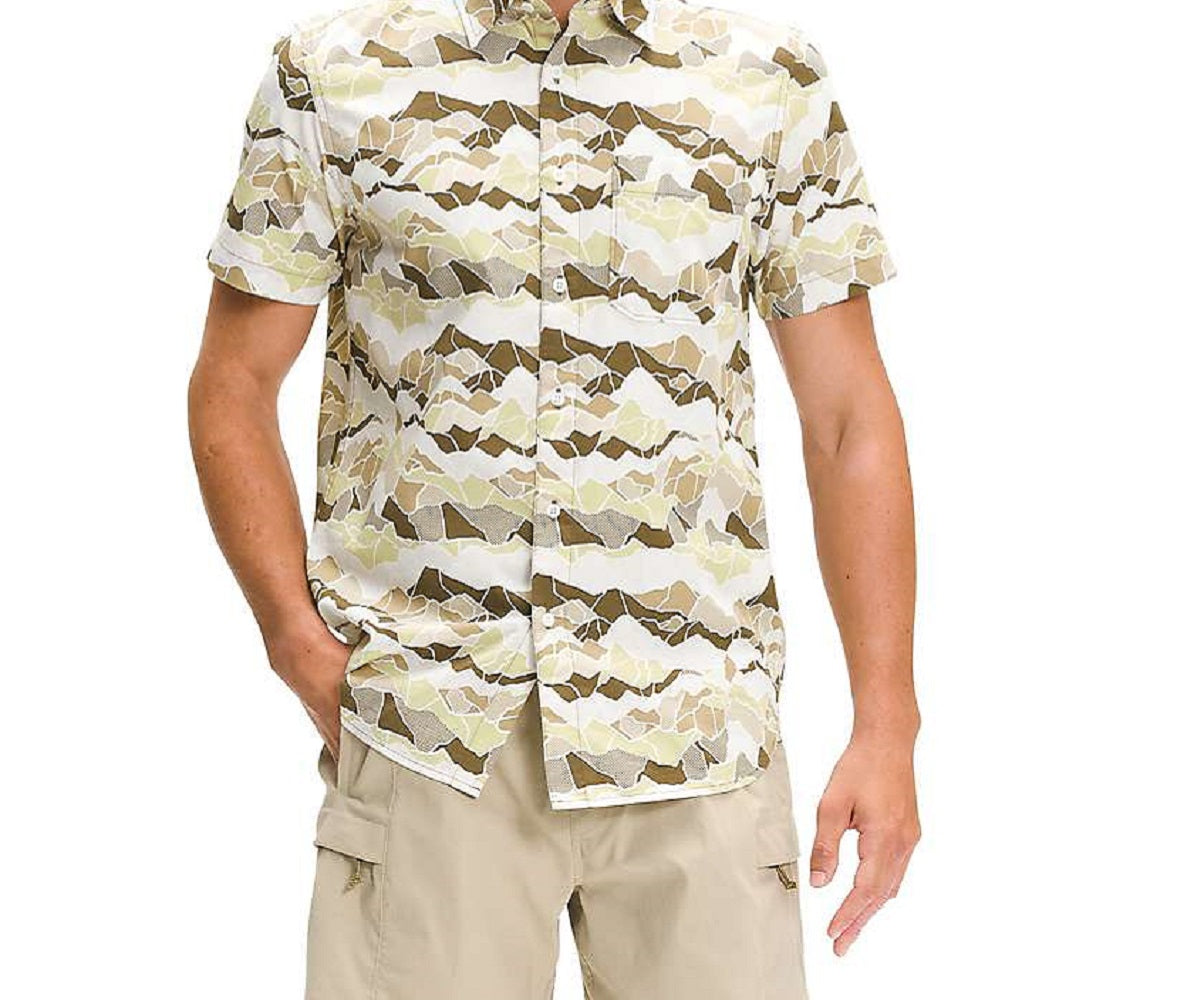 The North Face Men's Baytrail Pattern Shirt Green Size X-Large