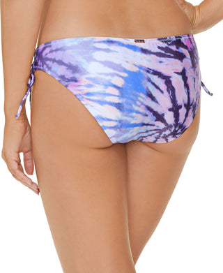 Raisins Junior's Printed Side Tie Bikini Bottoms Swimsuit Blue Size X-Large