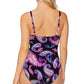 Island Escape Women's Monterey Underwire One Piece Swimsuit Black Size 12