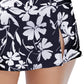 Island Escape Women's Lux Skirtini Swimsuit Black Size 14