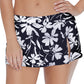 Island Escape Women's Lux Skirtini Swimsuit Black Size 14