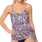 Island Escape Women's Napa Underwire Tankini Top Swimsuit Pink