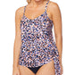 Island Escape Women's Napa Underwire Tankini Top Swimsuit Pink