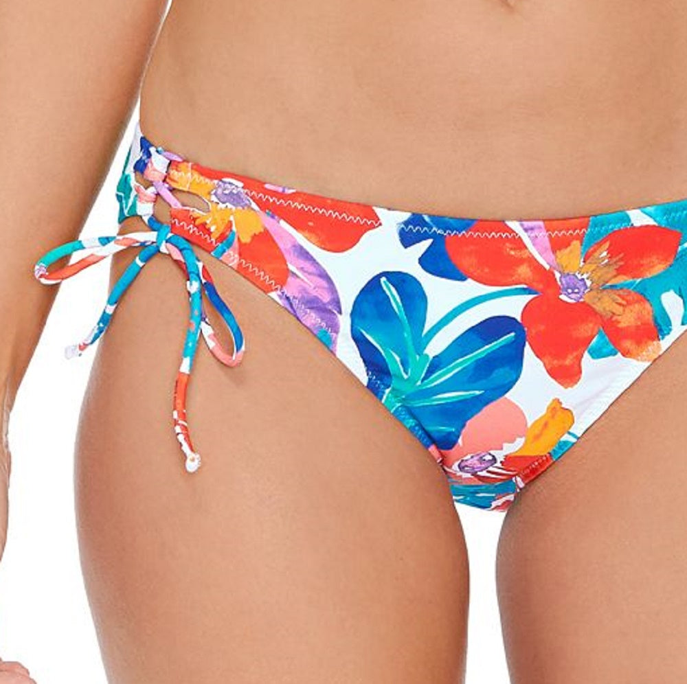 Raisins Junior's Sweet Side Tie Bikini Bottoms Swimsuit White Size X-Large