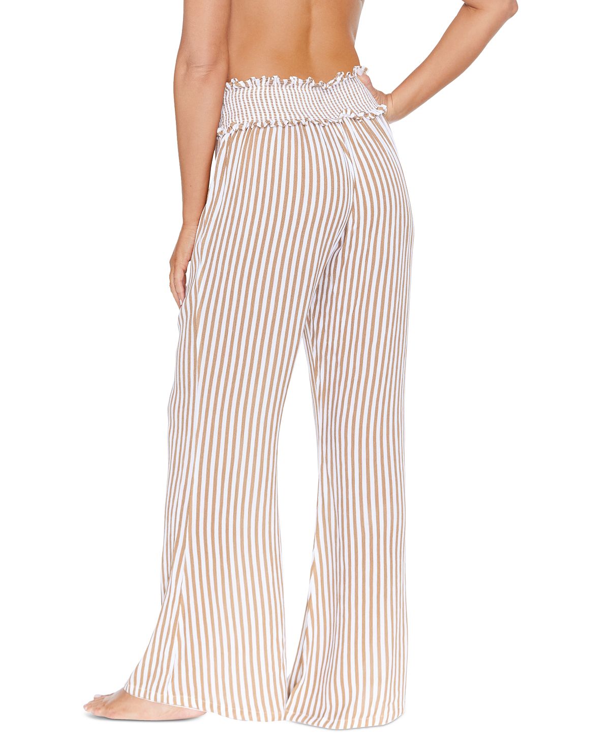 Raisins Junior's Beach Day Pants Swimsuit White Size Medium