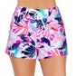 Island Escape Women's Island Board Shorts Swimsuit White
