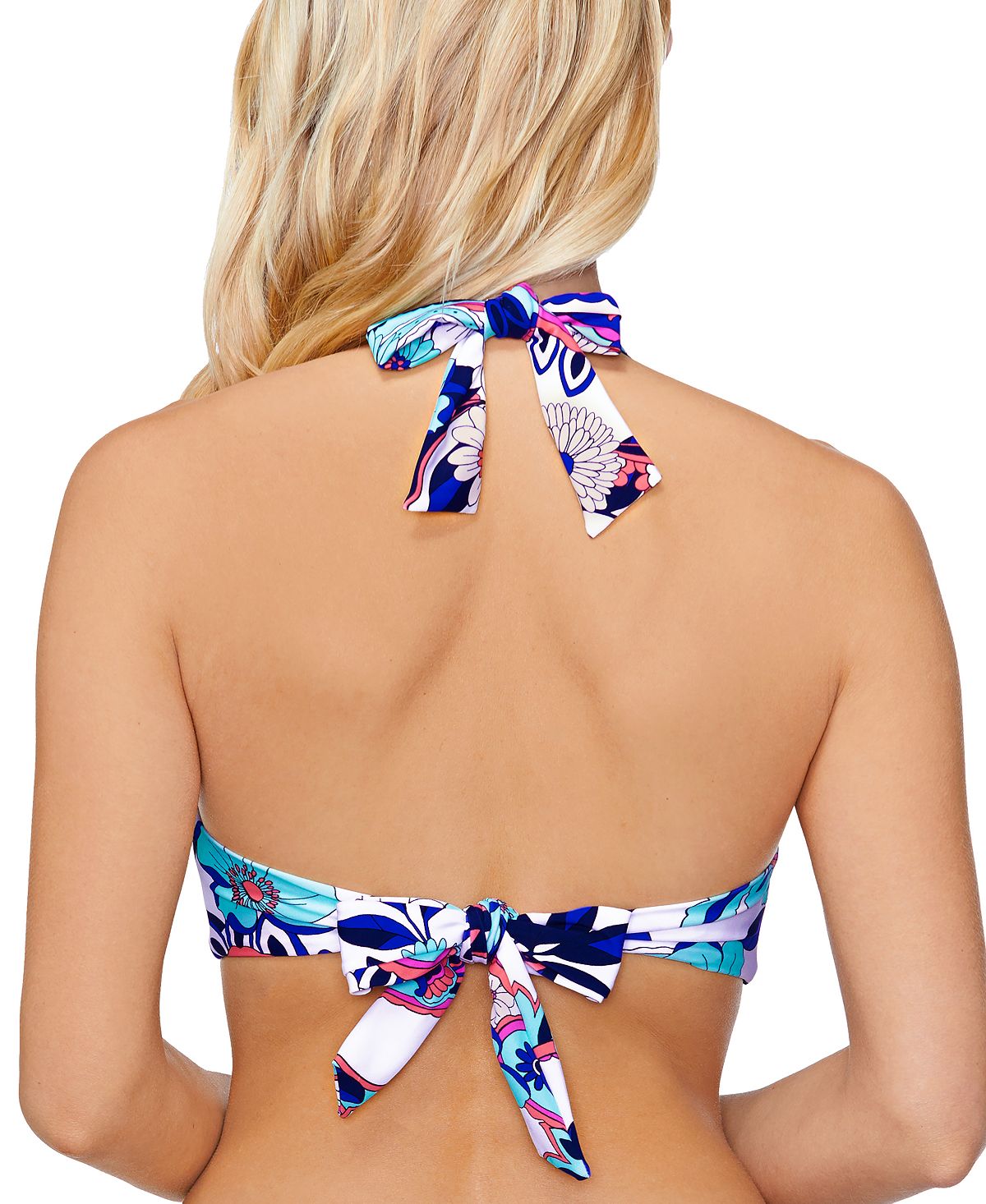 Island Escape Women's Sunshine Halter Underwire Bikini Top Swimsuit White