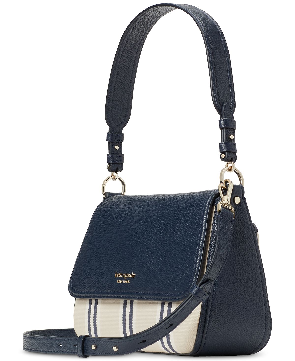 Kate Spade New York Women's Hudson Pebble Sam Shoulder Bag Blue Size Regular