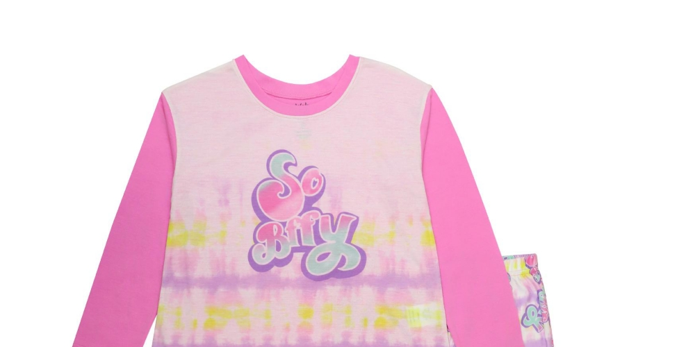 Wewearcute Little Girl's T-shirt and Pajama 2 Piece Set Pink Size 4