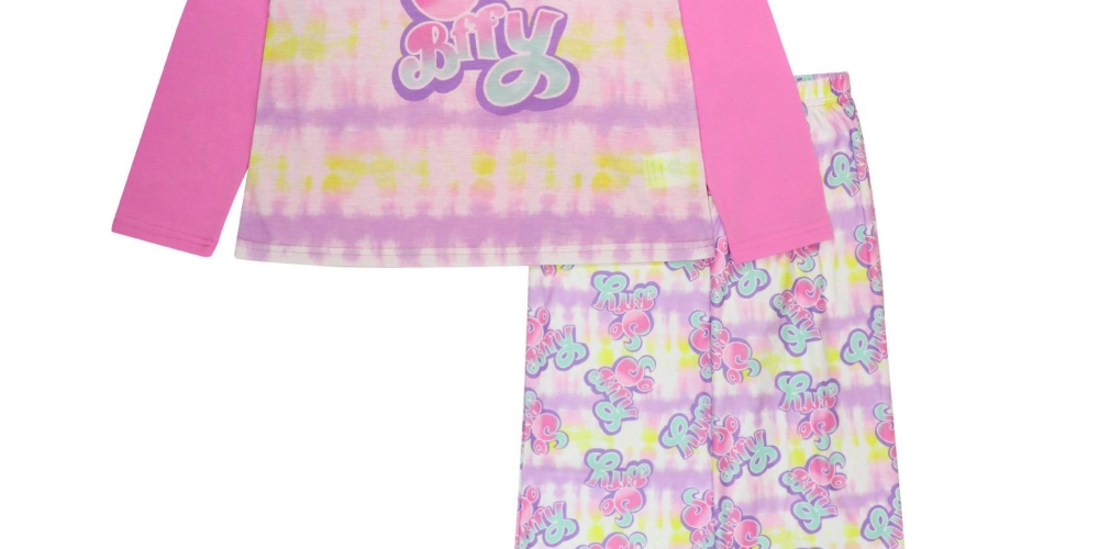 Wewearcute Little Girl's T-shirt and Pajama 2 Piece Set Pink Size 4