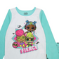 Lol Surprise Big Girl's Top and Pajama 2-Piece Set White Size 8