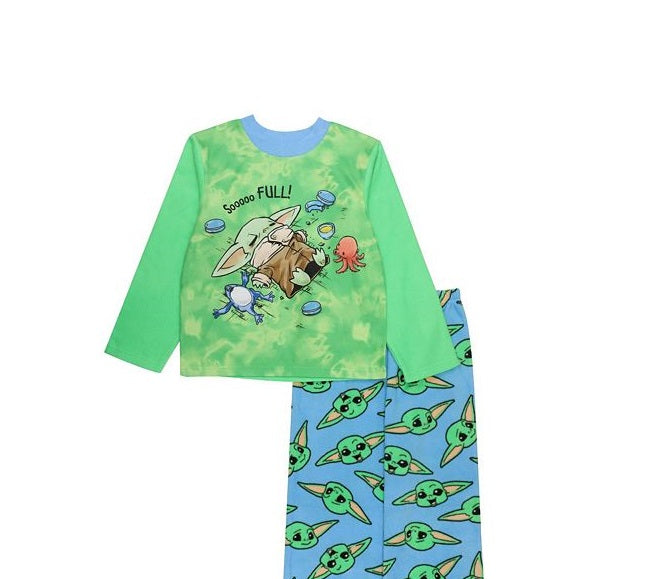 Ame Big Boy's Mandalorian Top and Pajama Set 2 Piece Blue Size 10