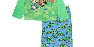 AME Little Boy's Mandalorian Top and Pajama Set 2 Piece Green Size 6