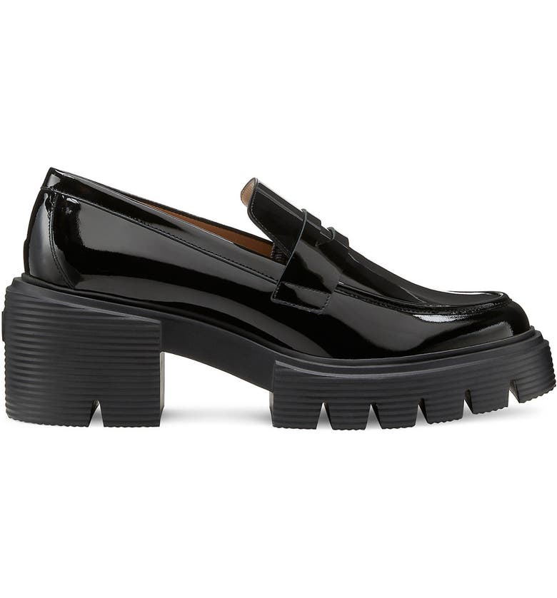 Stuart Weitzman Women's Soho Loafer Black Size 7.5 M