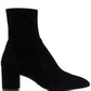 Stuart Weitzman Women's Sleek 60 Sock Bootie Black Size 8 M