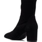 Stuart Weitzman Women's Sleek 60 Sock Bootie Black Size 8 M
