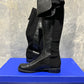 Stuart Weitzman Women's Knee High Lug Sole Riding Boots Black Size 9.5