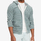 Tommy Hilfiger Men's Stripe French Terry Full Zip Hoodie Green Size XXL