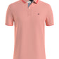 Tommy Hilfiger Men's Tipped Collar Custom Fit Shirt Orange Size X-Large