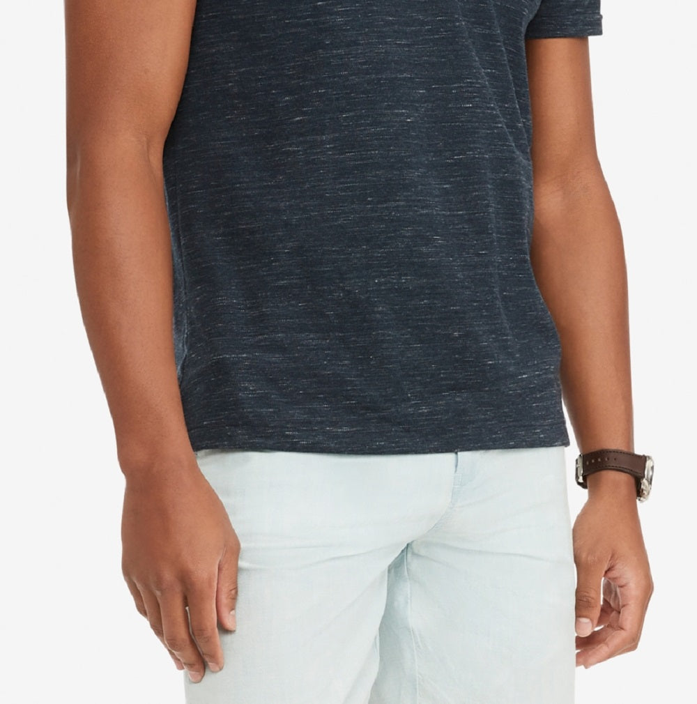 Tommy Hilfiger Men's Spaced Dyed Custom Fit Polo Blue Size XXX-Large