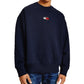 Tommy Jeans Men's Tommy Badge Crewneck Sweatshirt Blue Size XX-Large