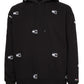 Tommy Jeans Men's Twisted Critter Flag Hoodie Sweatshirt Black Size Medium