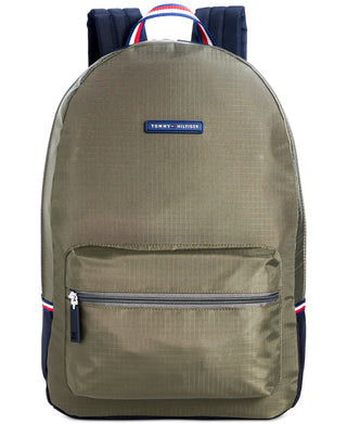 Tommy Hilfiger Men's Alexander Ripstop Backpack Green Size Regular