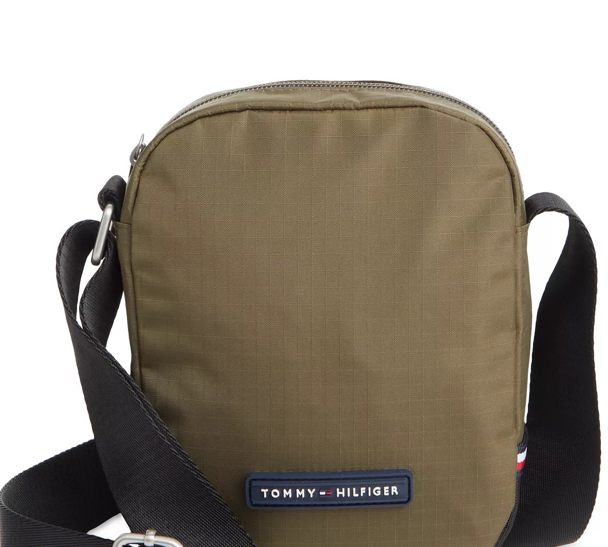 Tommy Hilfiger Men's Alexander Mini Zip Close Reporter Bag Green Size Regular