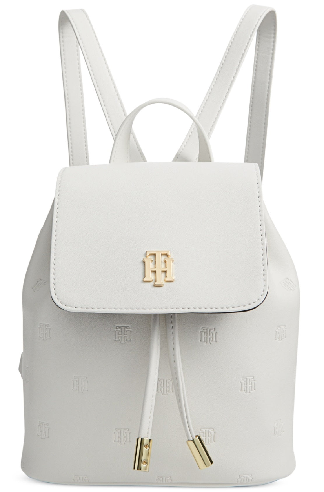 Tommy Hilfiger Women's Luisa Mini Embossed Backpack White Size Regular