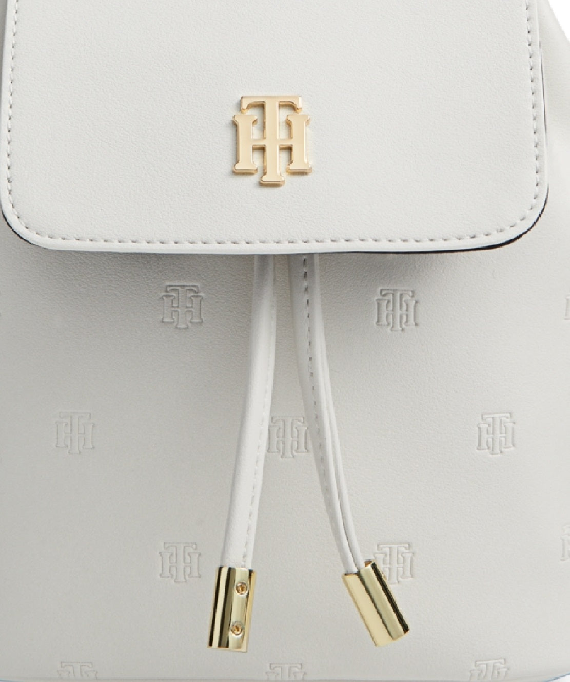 Tommy Hilfiger Women's Luisa Mini Embossed Backpack White Size Regular