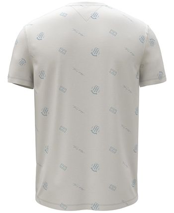 Tommy Hilfiger Men's Flag Stripe Critter Logo Graphic T-Shirt White Size Large
