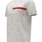 Tommy Hilfiger Men's Flag Stripe Critter Logo Graphic T-Shirt White Size Large