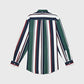 Tommy Hilfiger Men's Adaptive Classic Fit Bold Stripe Long Sleeve Shirt Black Size X-Large